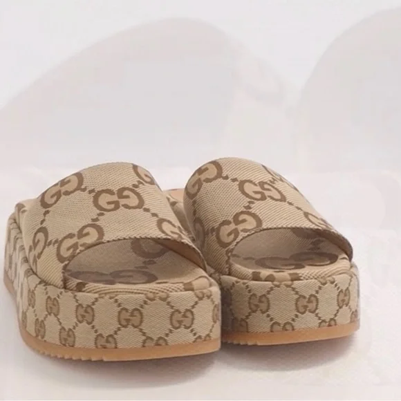 GG canvas flatform slides size 38 - Picture 2 of 11
